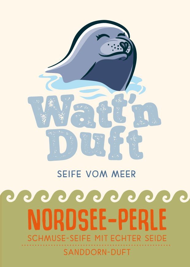 Wattn-Duft Nordseeperle Schmuseseife mit Seide